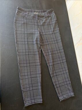 Maurices Black & White Glen Plaid Trousers